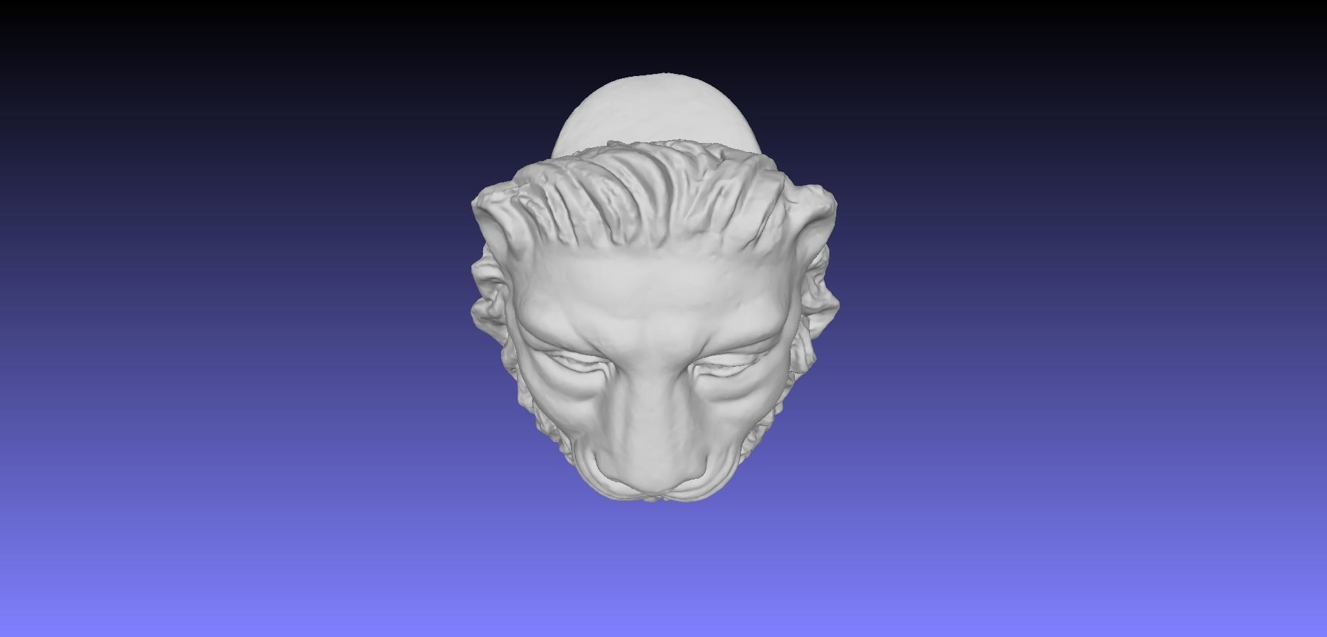 LION HEAD 3D model_4