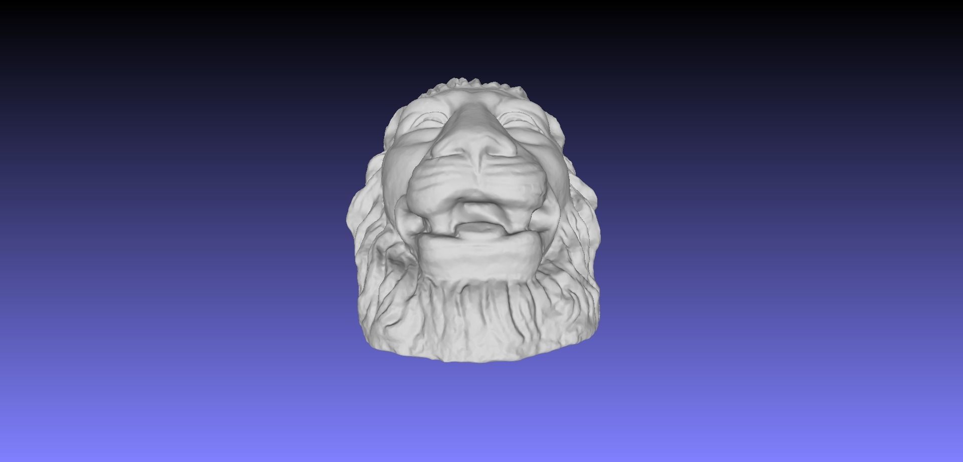 LION HEAD 3D model_20