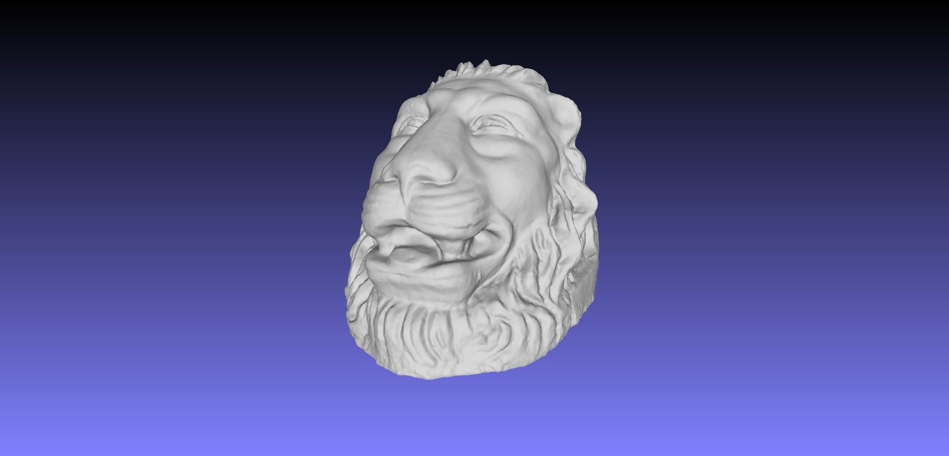 LION HEAD 3D model_6