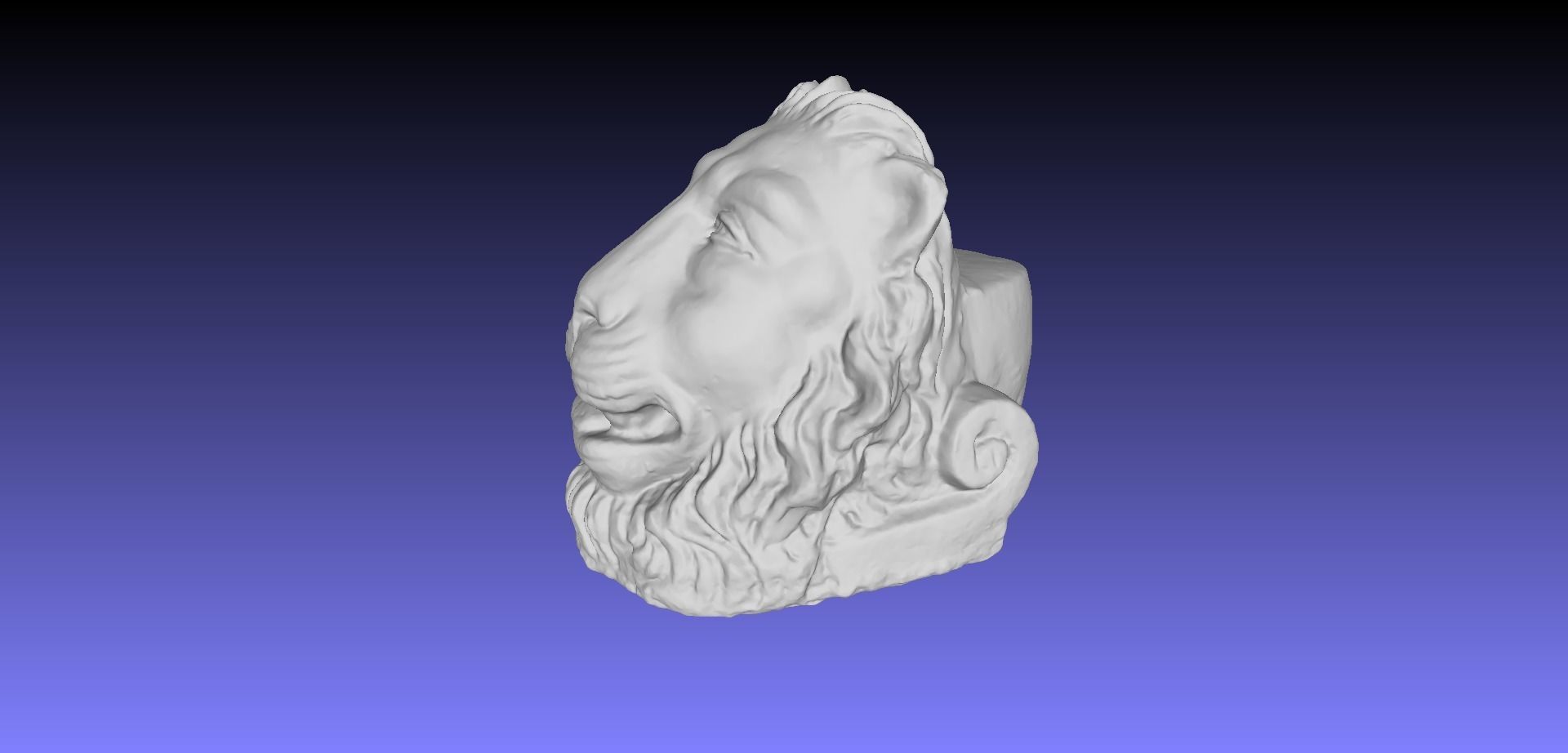 LION HEAD 3D model_8