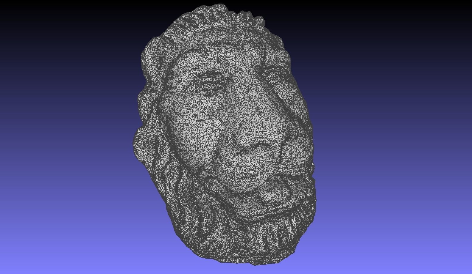 LION HEAD 3D model_22