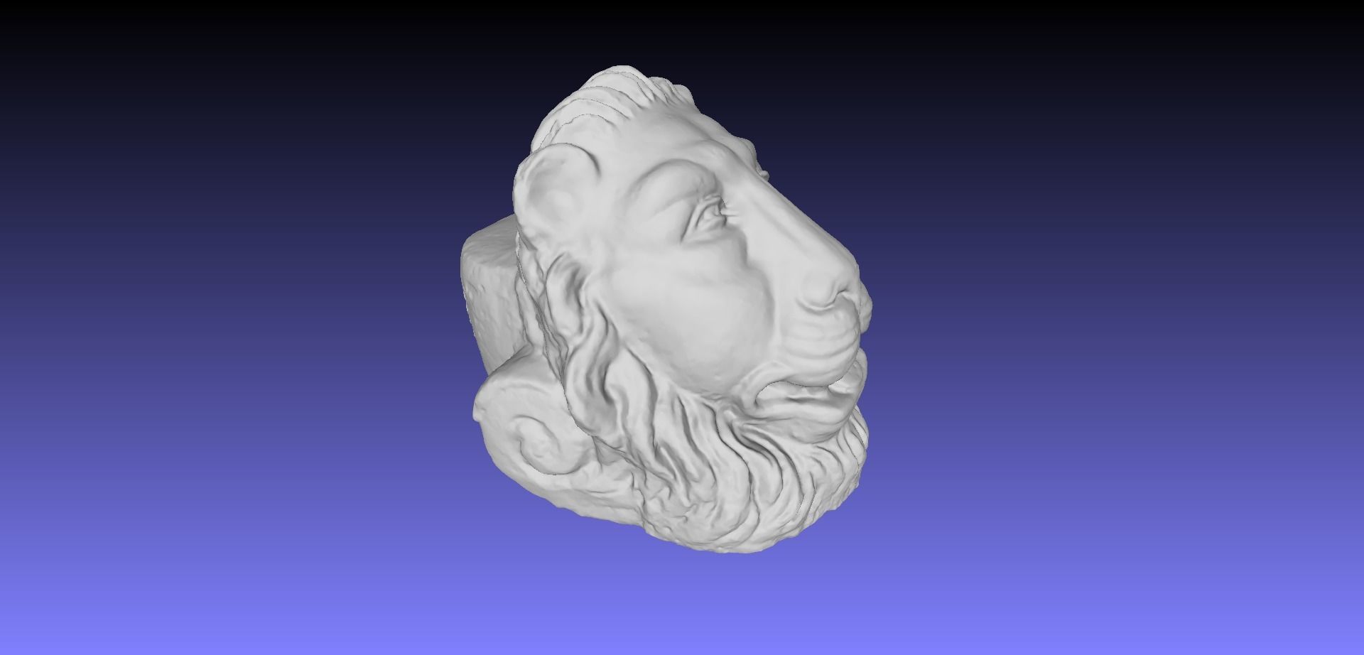 LION HEAD 3D model_17