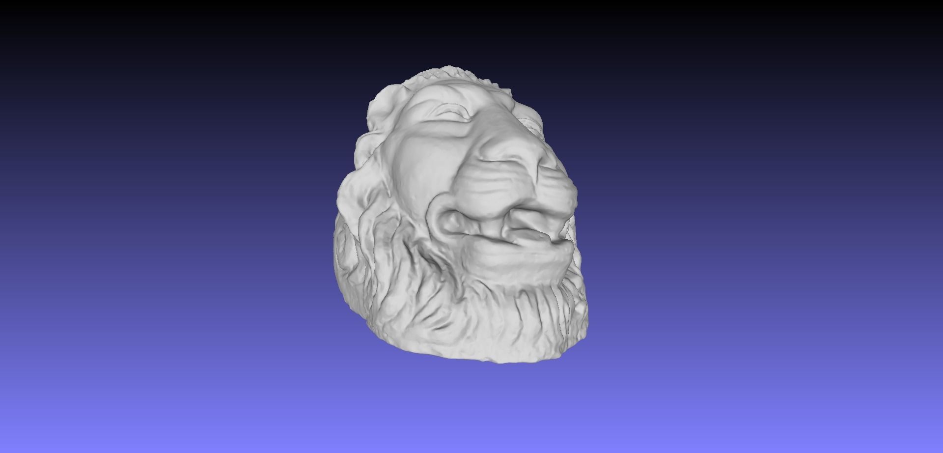 LION HEAD 3D model_19