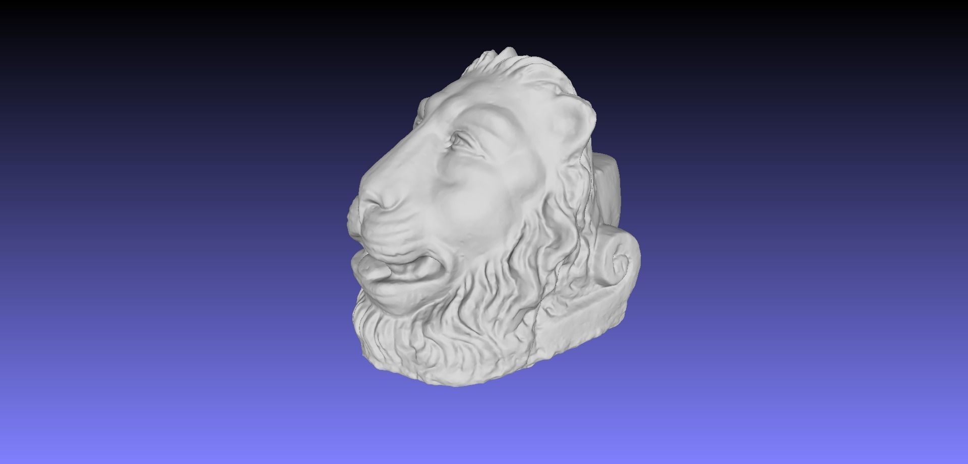 LION HEAD 3D model_7