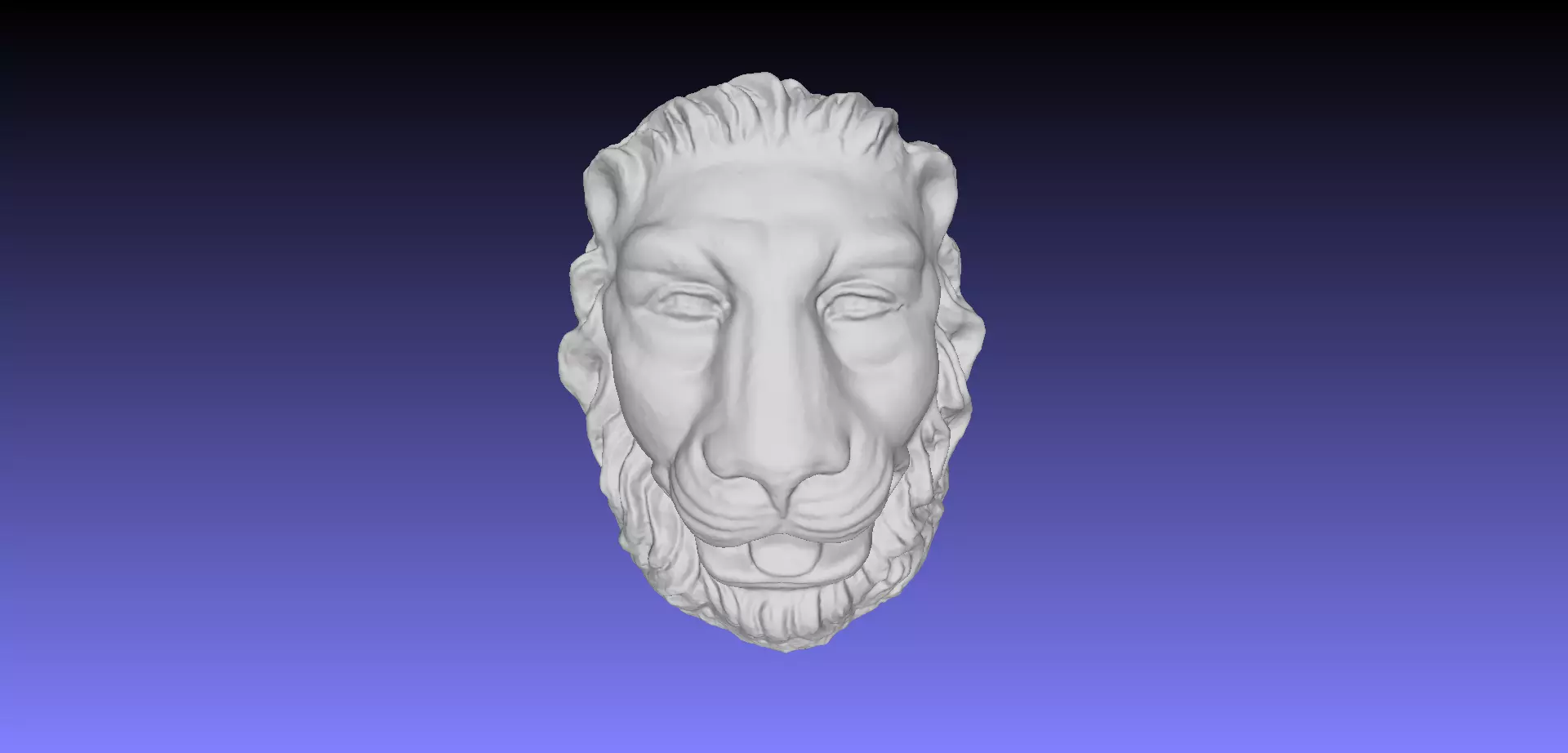 LION HEAD 3D model_0