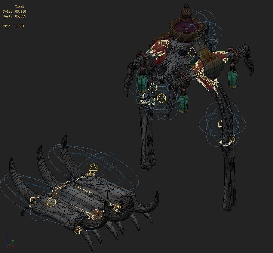 Cartoon hell - bones of grievances 3D model_2