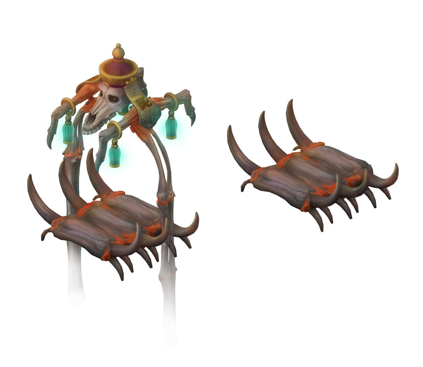 Cartoon hell - bones of grievances 3D model_3