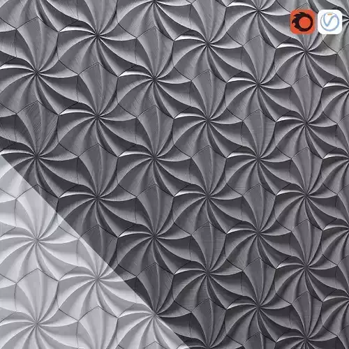 Kaleidoscope tile with abstract design