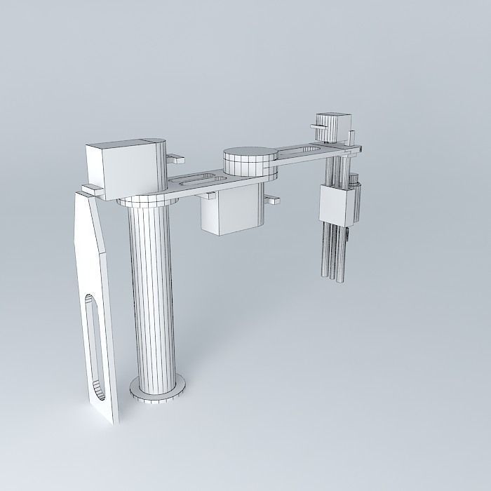 Robot SCARA Free 3D model_3