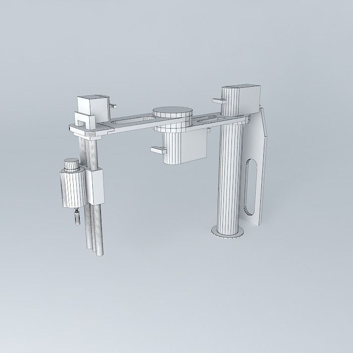 Robot SCARA Free 3D model_4