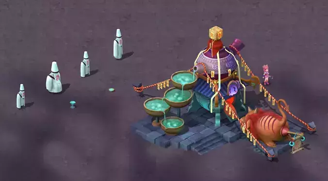 Cartoon hell - Meng Po soup