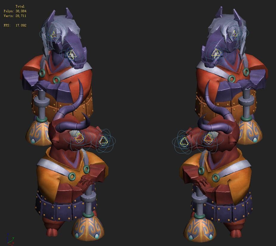 Cartoon Hell - Tau Ma Tau Town Stone Stone 3D model_1