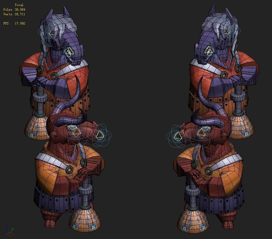 Cartoon Hell - Tau Ma Tau Town Stone Stone 3D model_2