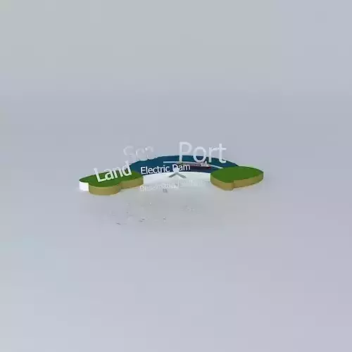Sea Dam and Desalination Project Free 3D model