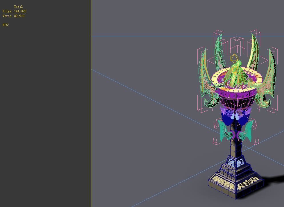 Game Model - Hanging Garden - Magic Army Camp Braz 3D model_1