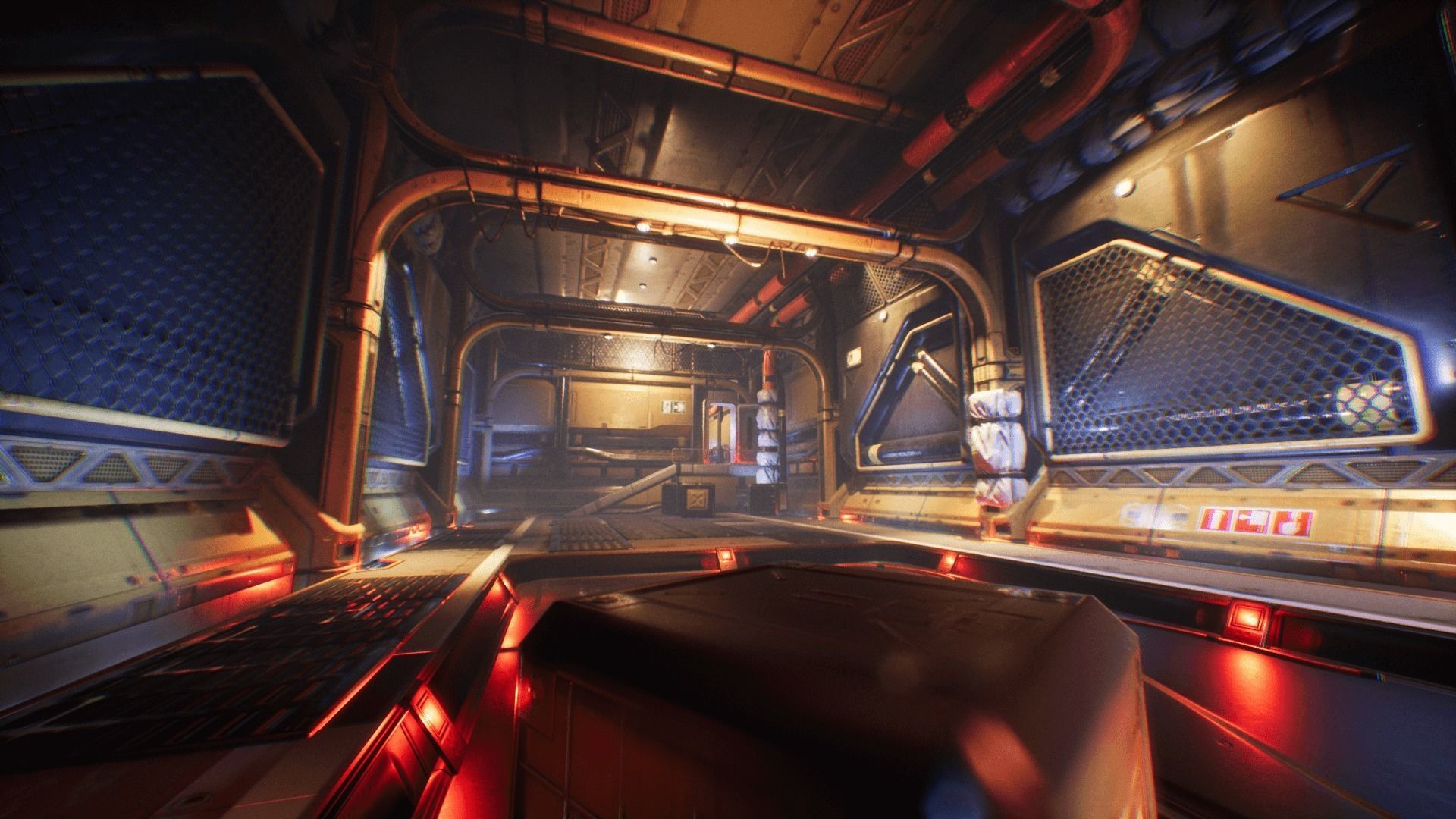 Spaceship Interior Environment Set Low-poly 3D model_6