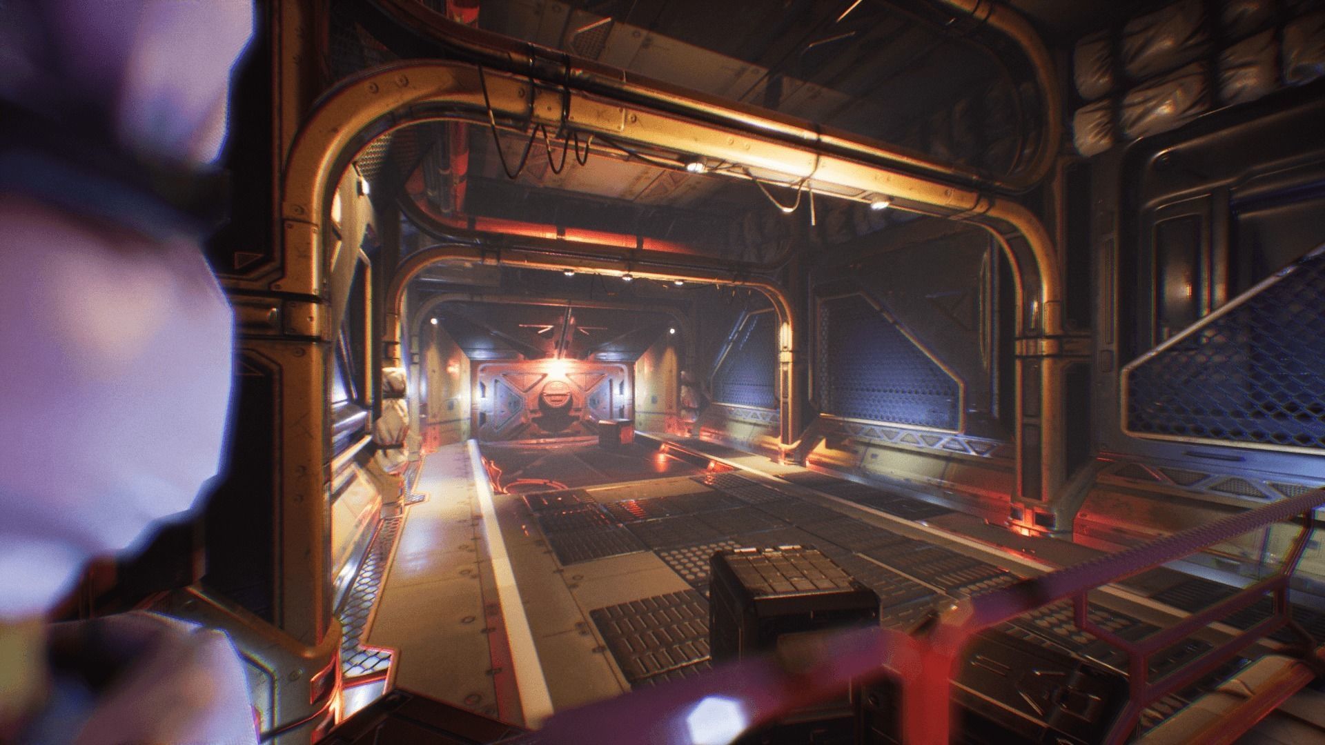 Spaceship Interior Environment Set Low-poly 3D model_3