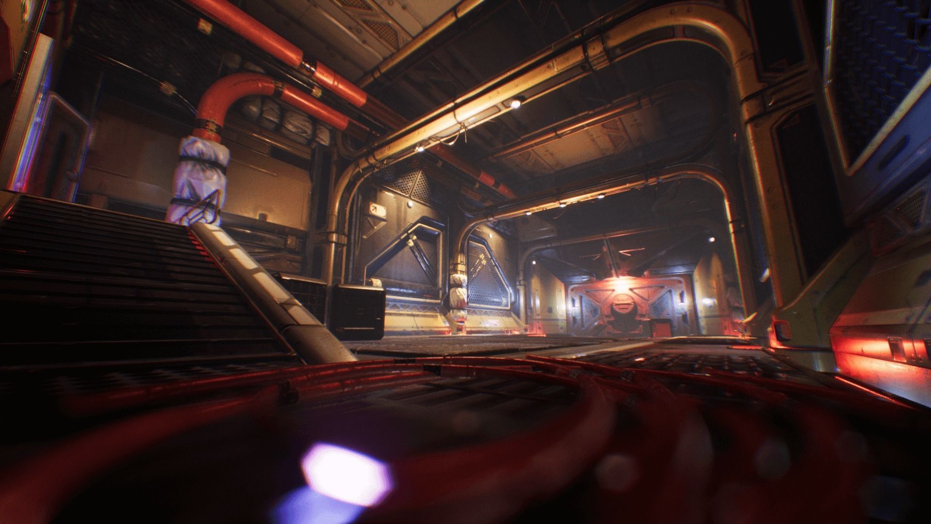 Spaceship Interior Environment Set Low-poly 3D model_2