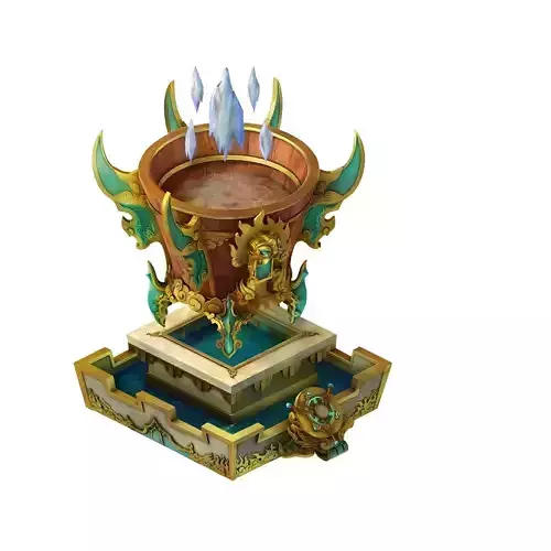 Game model - Hanging Garden - water storage barrel