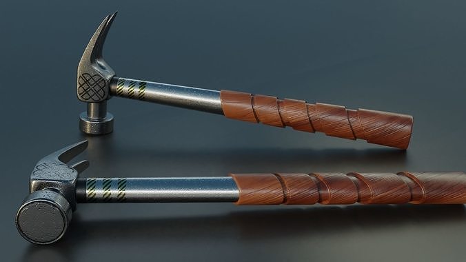 Claw hammer Free low-poly 3D model