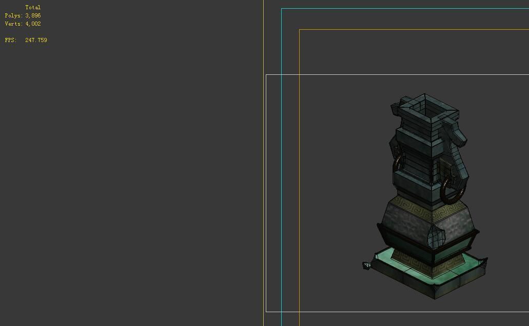 Game Model - Broken Bronze Device 3 3D model_2