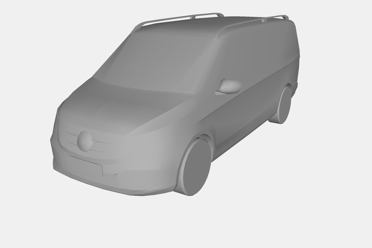 Mercedes-Benz V-Class 2019 Low-poly 3D model_20