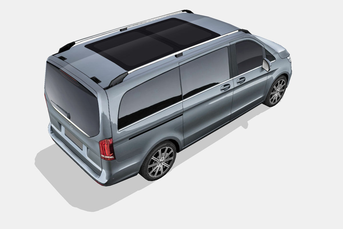 Mercedes-Benz V-Class 2019 Low-poly 3D model_12