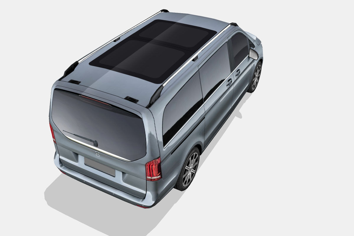 Mercedes-Benz V-Class 2019 Low-poly 3D model_10