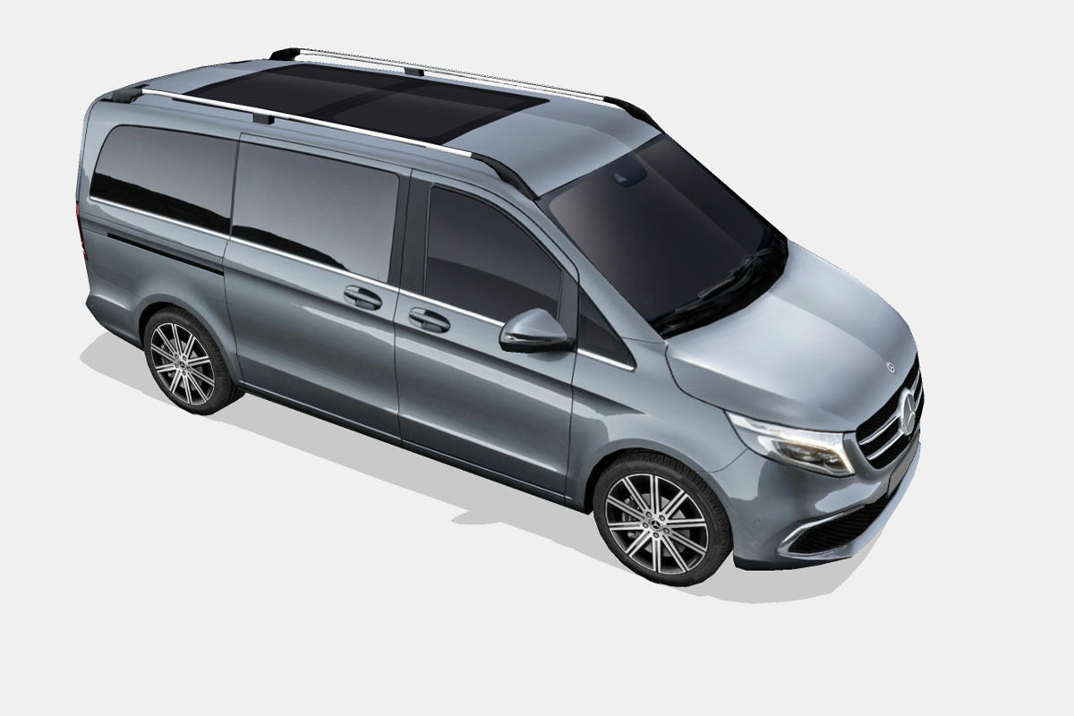 Mercedes-Benz V-Class 2019 Low-poly 3D model_14