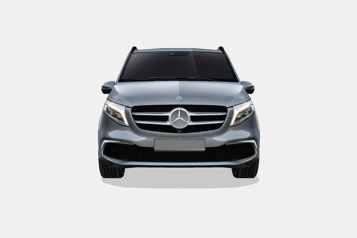 Mercedes-Benz V-Class 2019 Low-poly 3D model_3