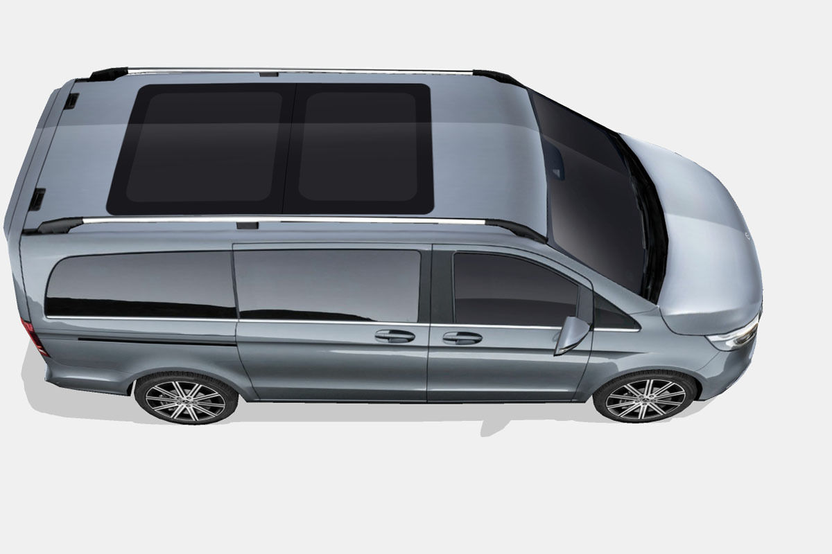 Mercedes-Benz V-Class 2019 Low-poly 3D model_13