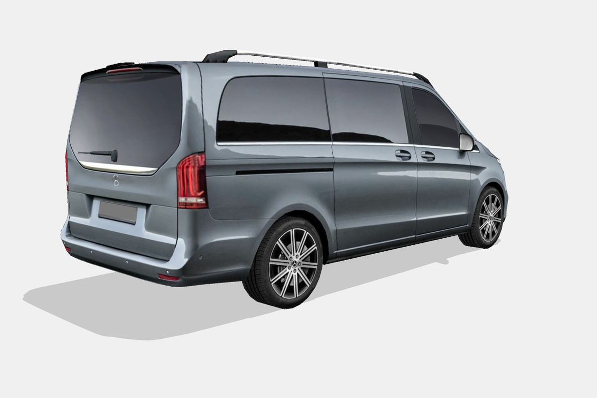 Mercedes-Benz V-Class 2019 Low-poly 3D model_2