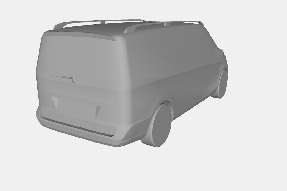 Mercedes-Benz V-Class 2019 Low-poly 3D model_21