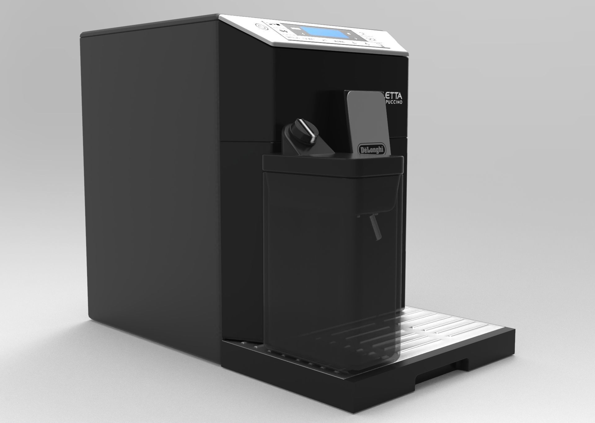 DeLonghi Eletta Cappuccino Low-poly 3D model_2