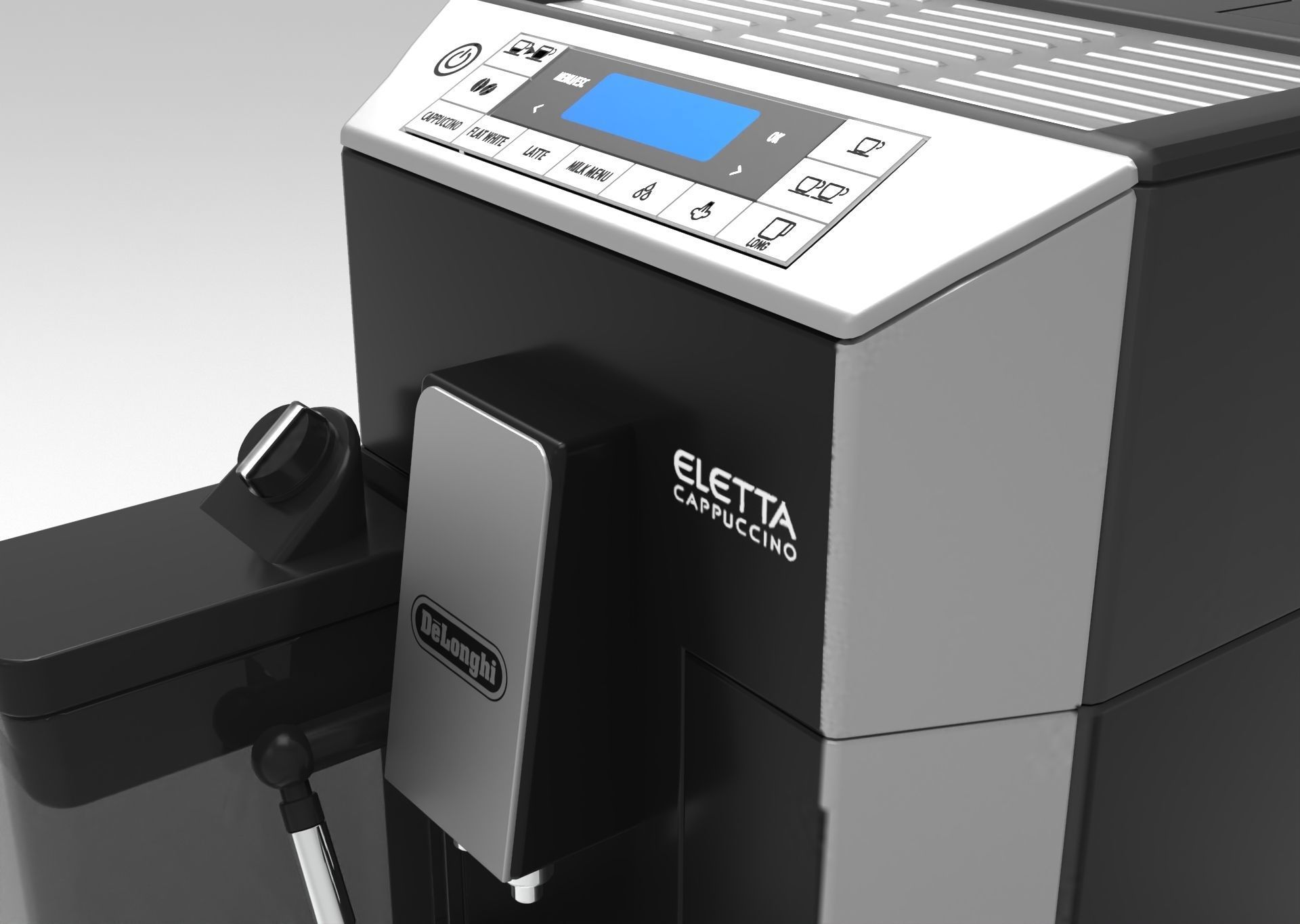 DeLonghi Eletta Cappuccino Low-poly 3D model_4