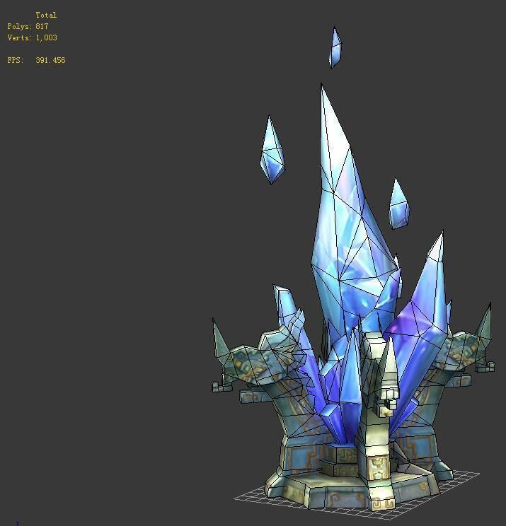 Game Model - Holy Circle Crystal 02 3D model_2