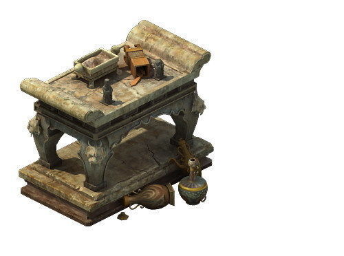 Game model - stone for the table 3D model_2