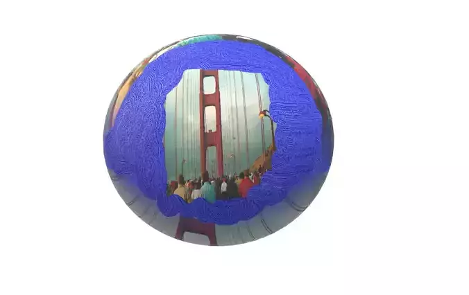 Bridgeball golden gate bridge on ball