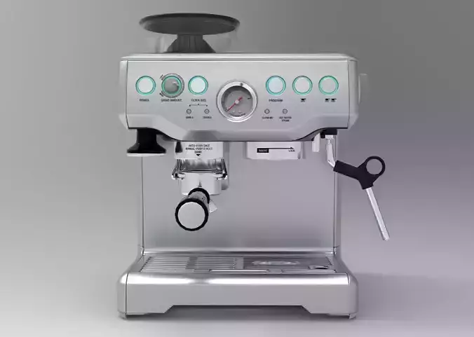 Coffee Machine Breville Barista Express BES870CBXL Low-poly 3D model