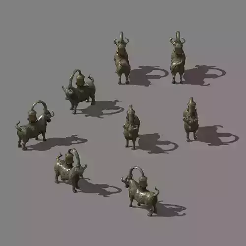 War camp - bronze sculpture