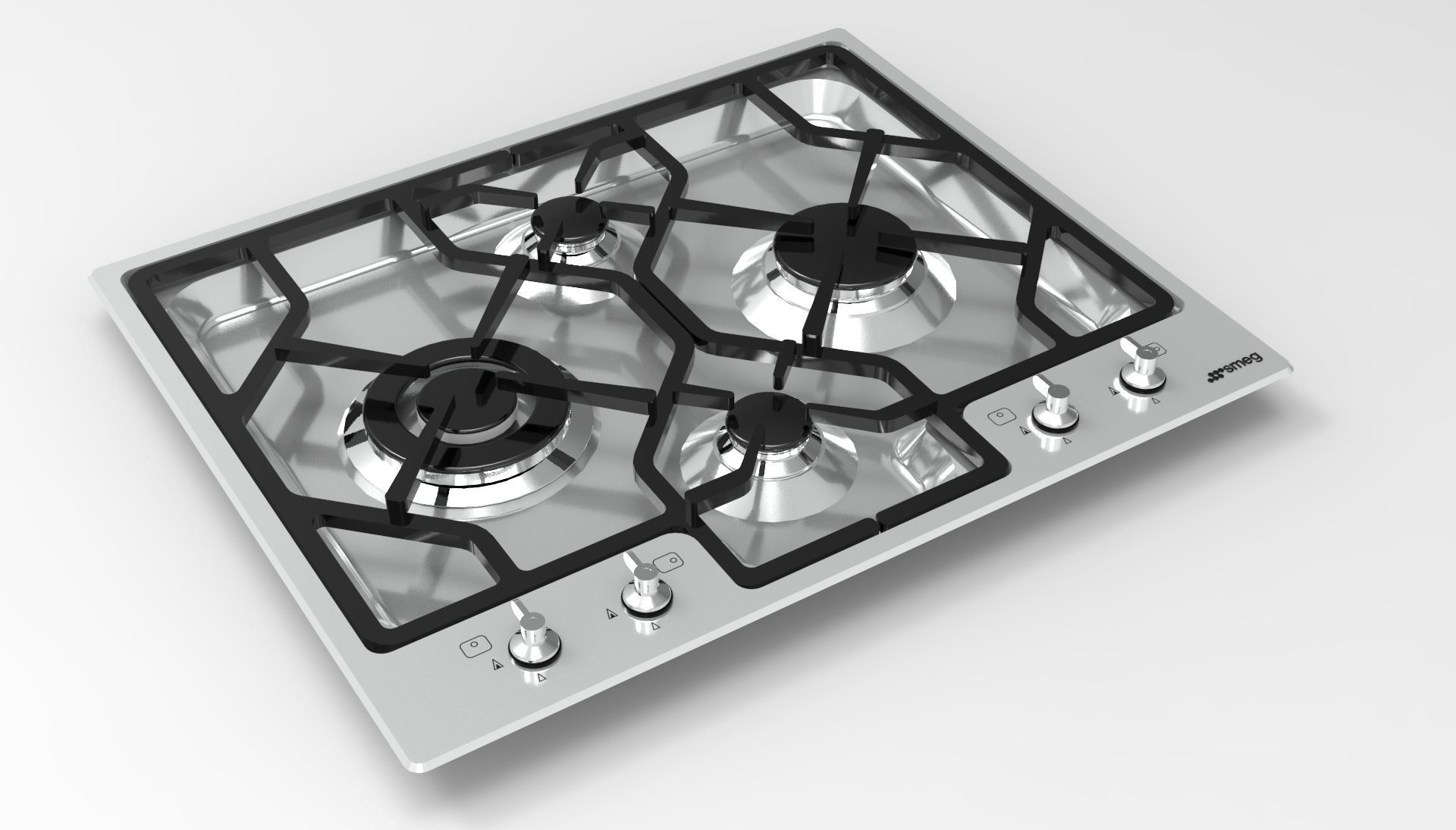 3D model Cooktop PGA64 Smeg CGTrader