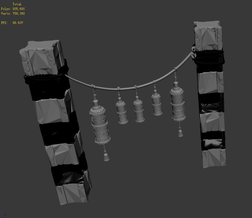 Zhaoshan - economy 3D model_1