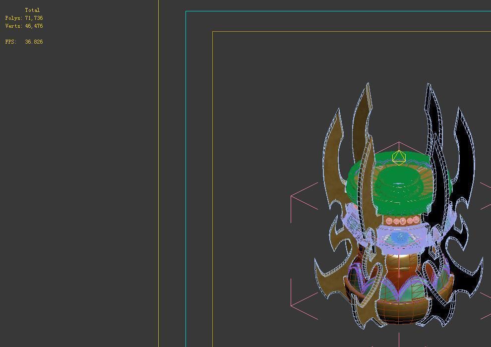 Game model - is decaying the floating - stove 3D model_1