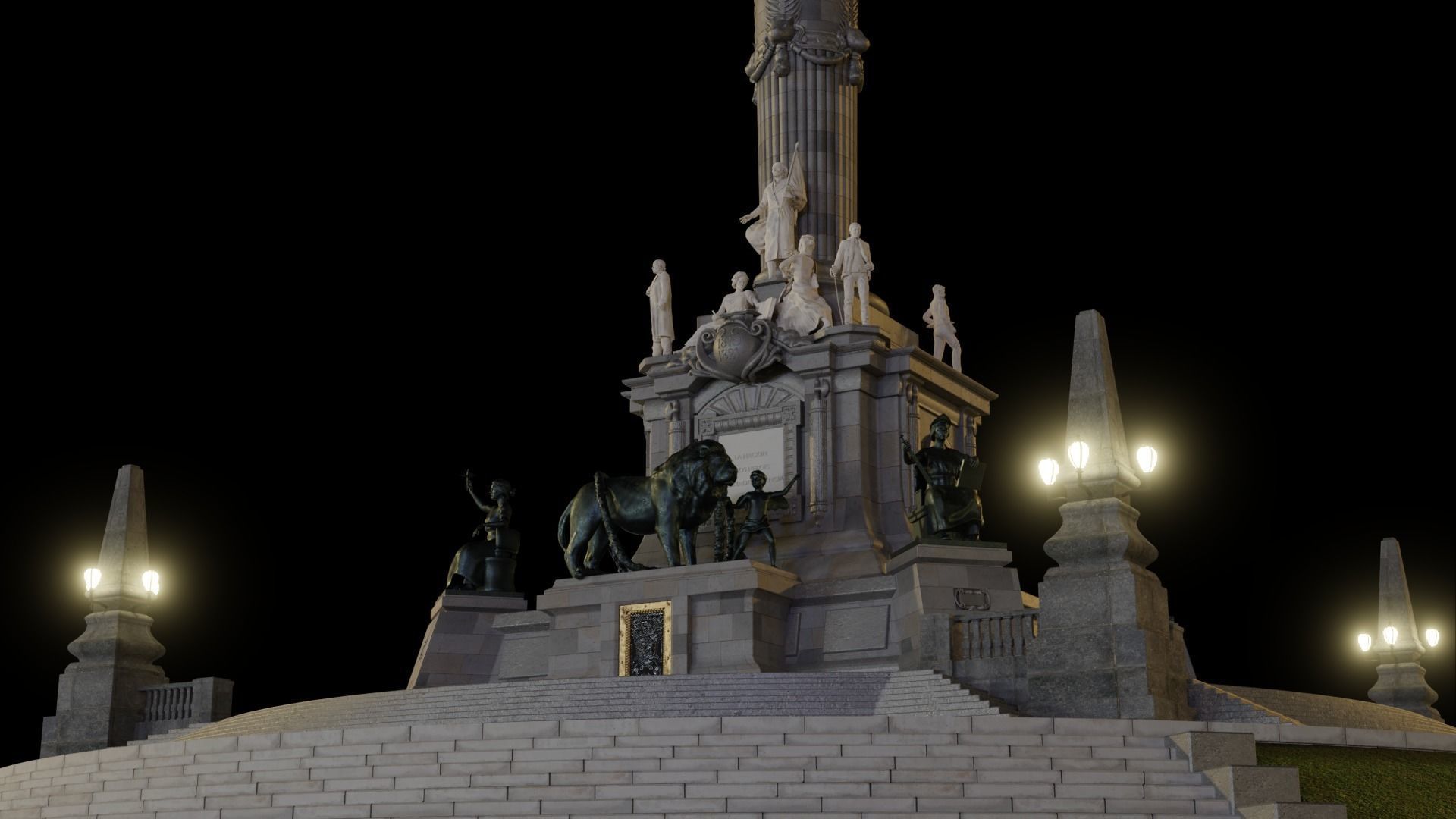 Angel of Independence 3D model_12