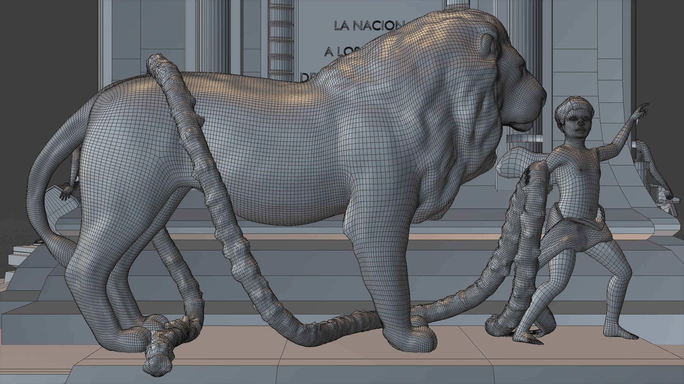 Angel of Independence 3D model_25