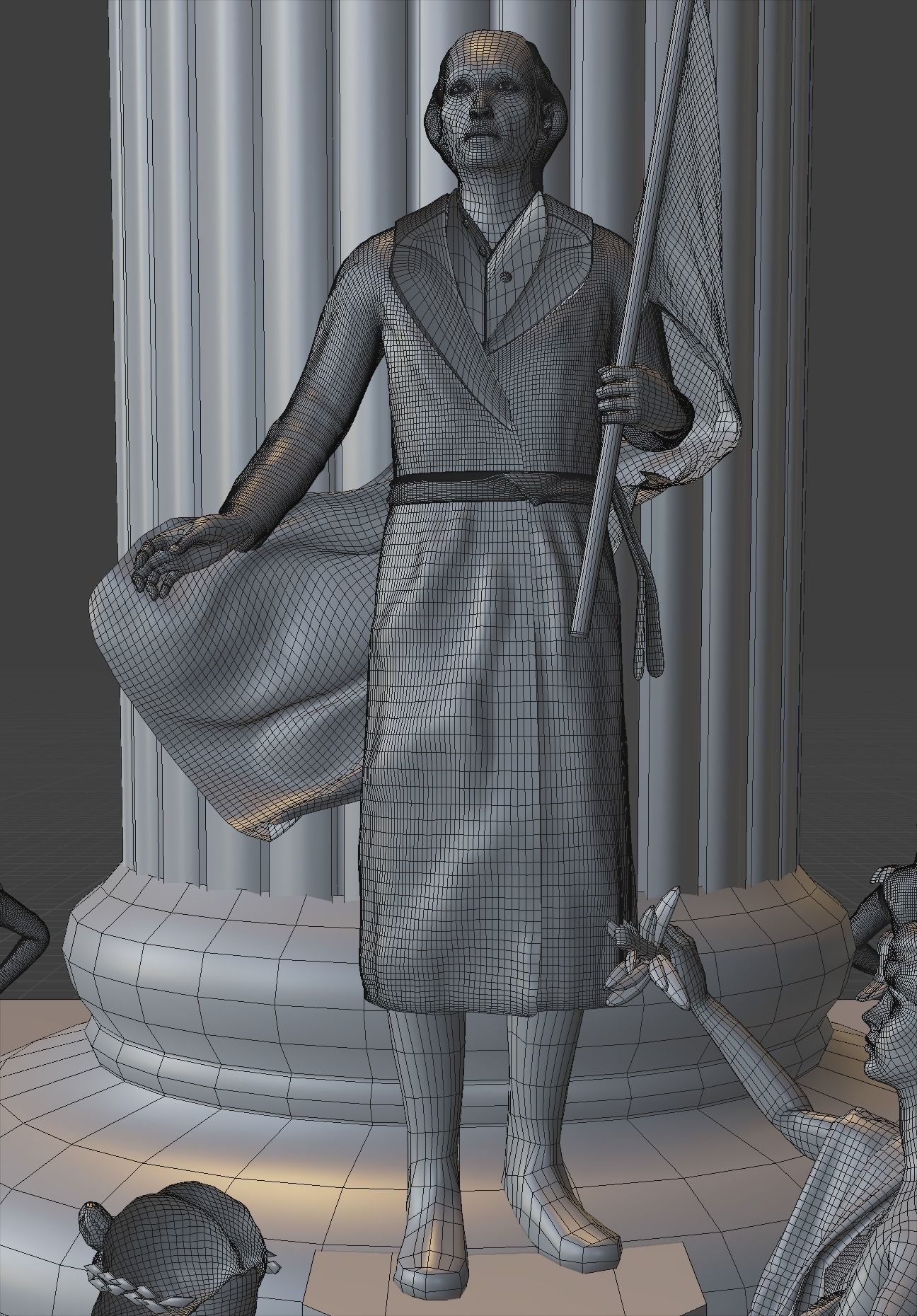 Angel of Independence 3D model_21
