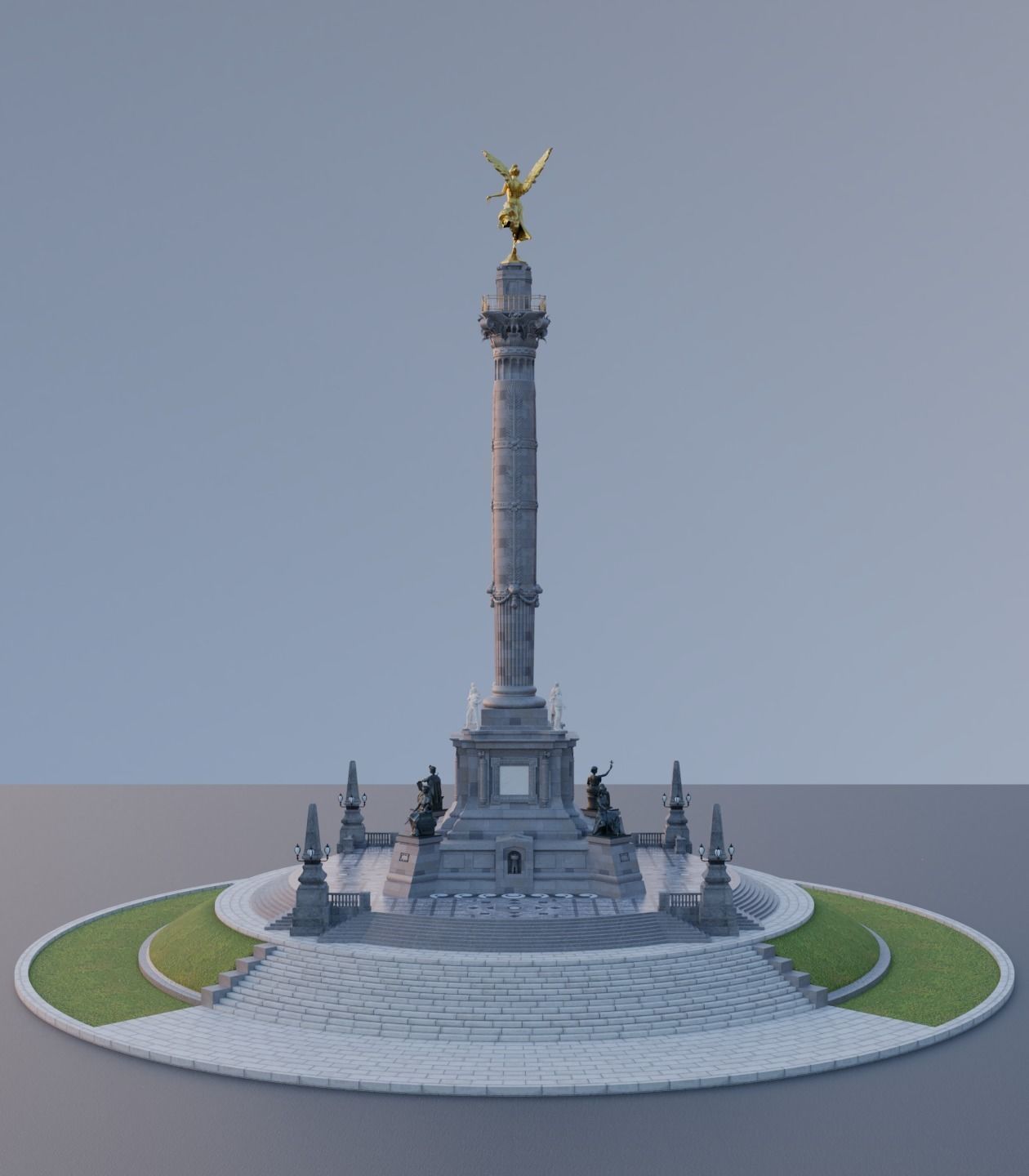 Angel of Independence 3D model_4