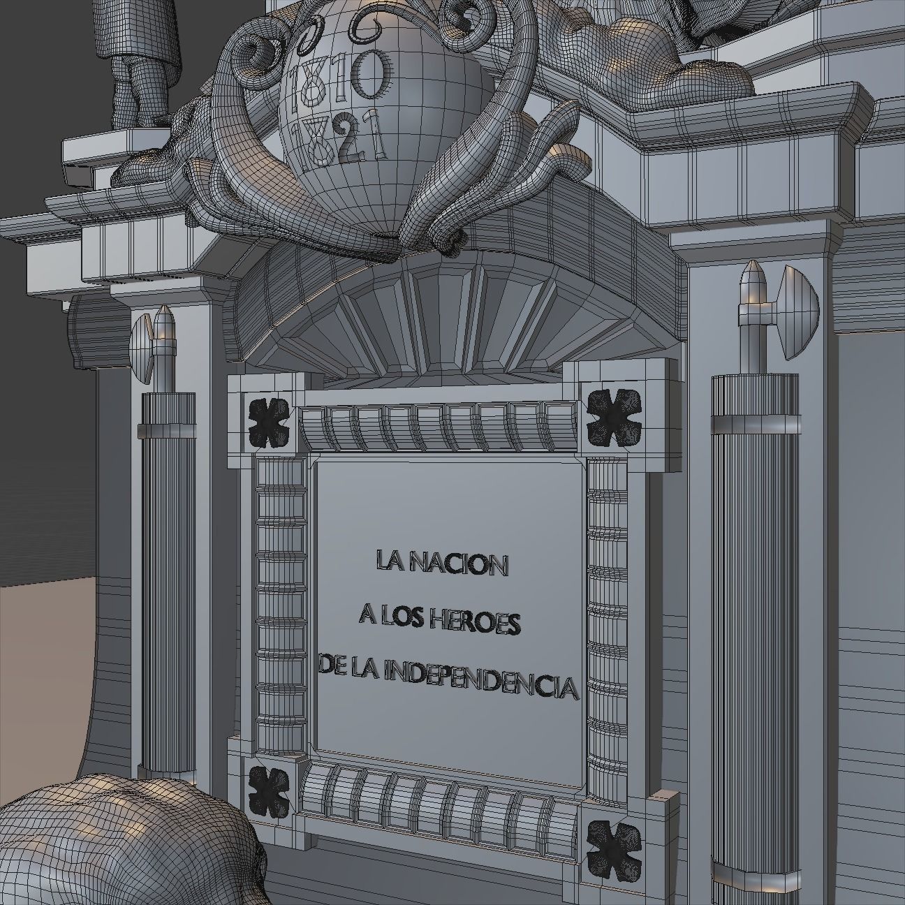 Angel of Independence 3D model_14