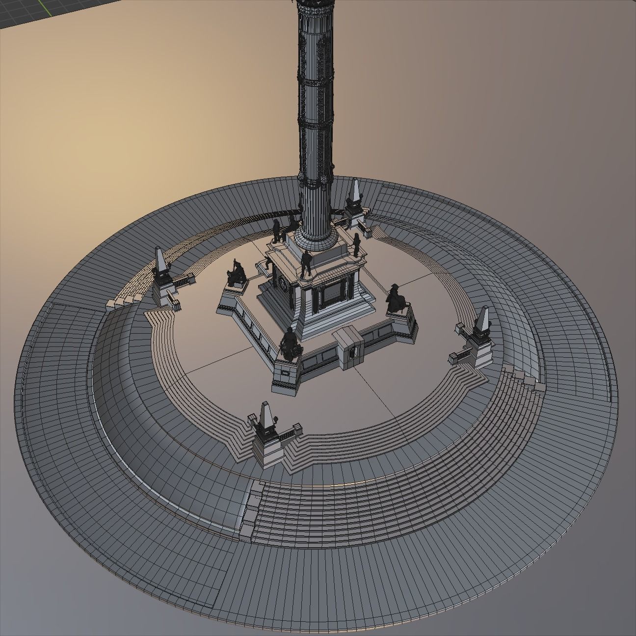 Angel of Independence 3D model_16