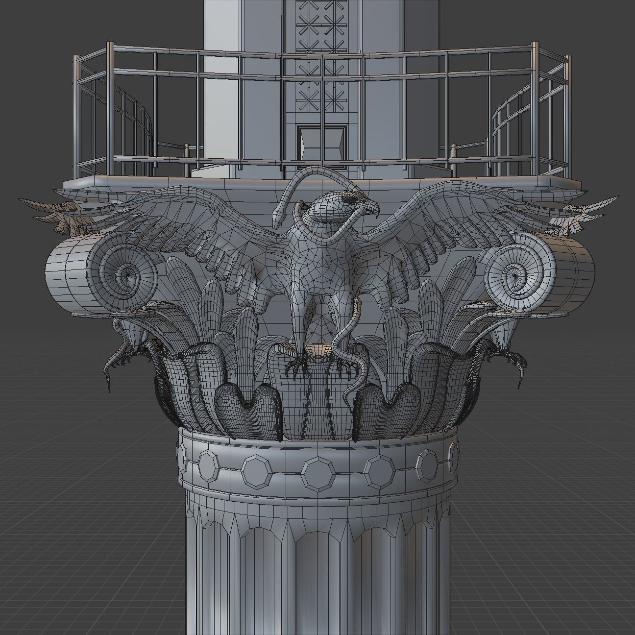 Angel of Independence 3D model_15